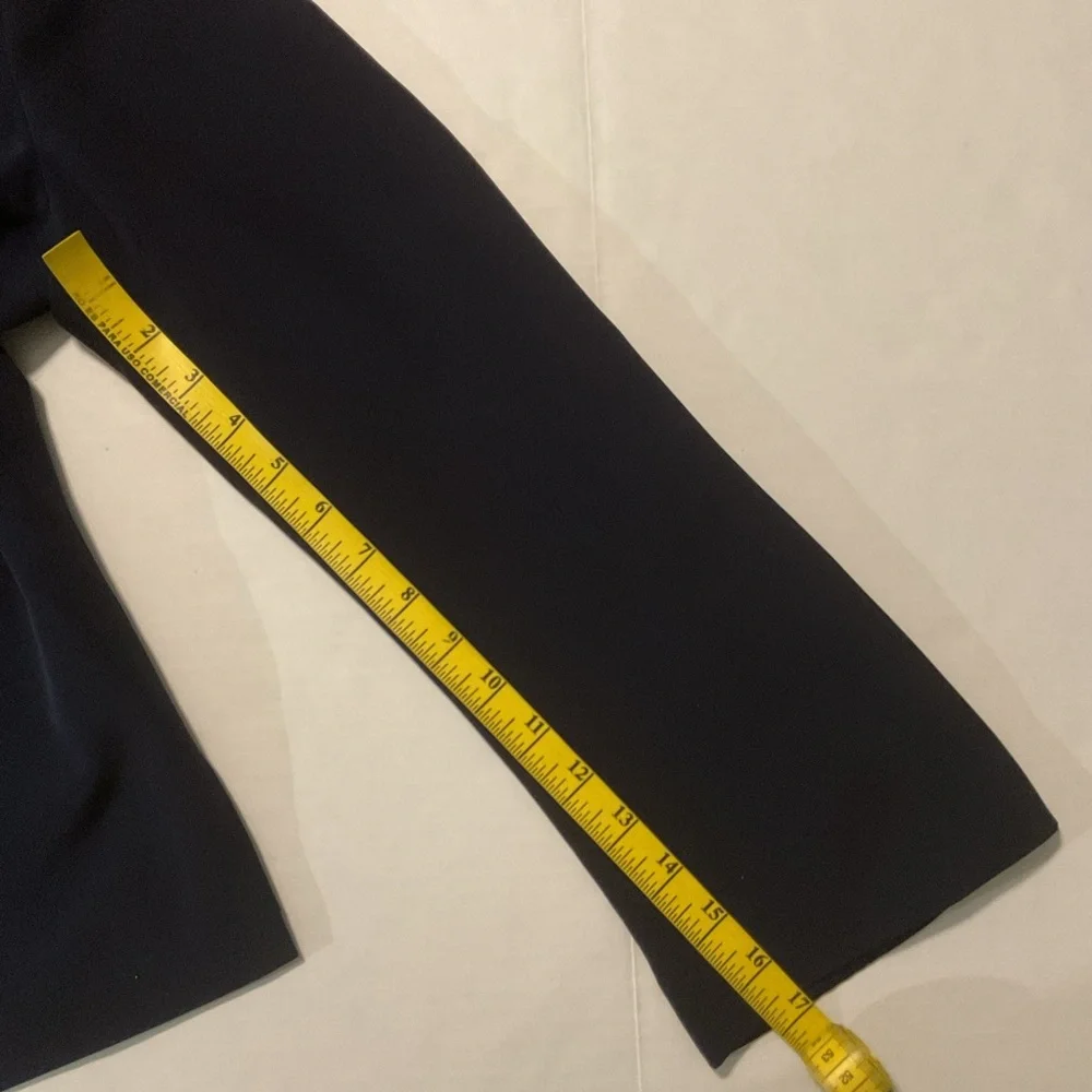 Talbots Pure Silk Dark Blue Silk‎ Blazer - Picture 5 of 11